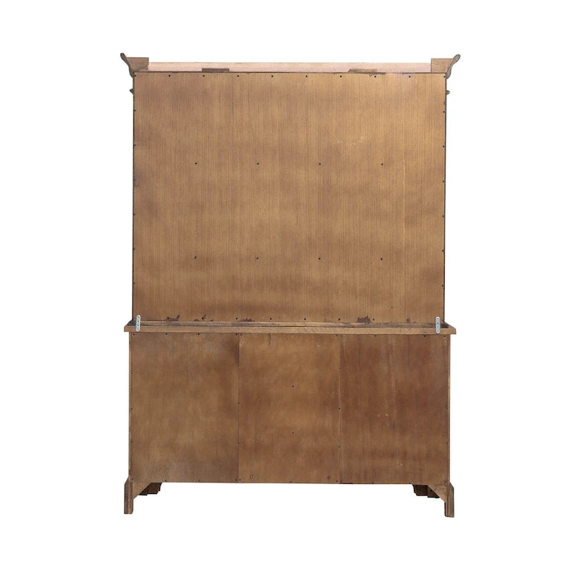 Treasures Rustic Oak Buffet and Hutch
