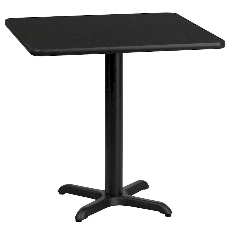 24 Square Laminate Table Top with 22 x 22 Table Height Base - 24W x 24D x 31.125H - 24W x 24D x 31.125H