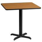 24 Square Laminate Table Top with 22 x 22 Table Height Base - 24W x 24D x 31.125H - 24W x 24D x 31.125H