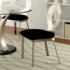 Zaia Contemporary Silver Steel 5-Piece Round Dining Set by Furniture of America