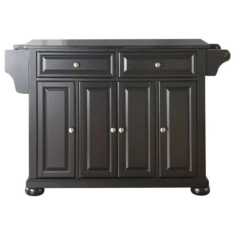 Crosley Alexandria, isola/carrello da cucina con top in granito, dimensioni totali - 18p x 51,5l x 34a