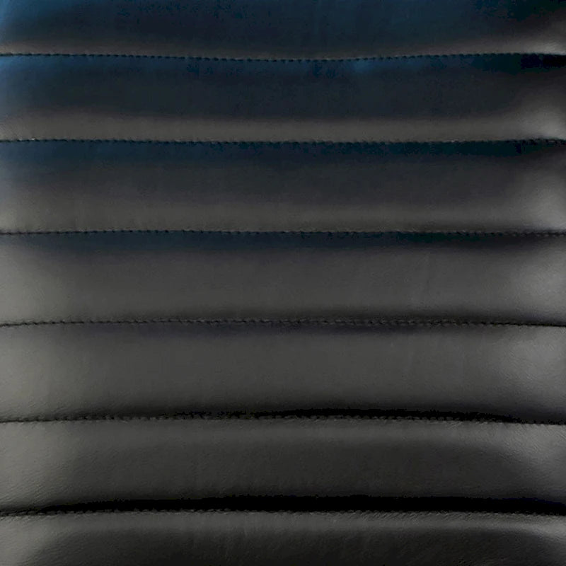 Greyson Genuine Full Grain Leather and Steel Modern Dining Arm Chair
