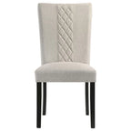 Davidson Beige and Black Upholstered Side Chairs (Set of 2)