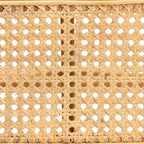 Septa Modern Bohemian Natural Brown Rattan Accent Bench