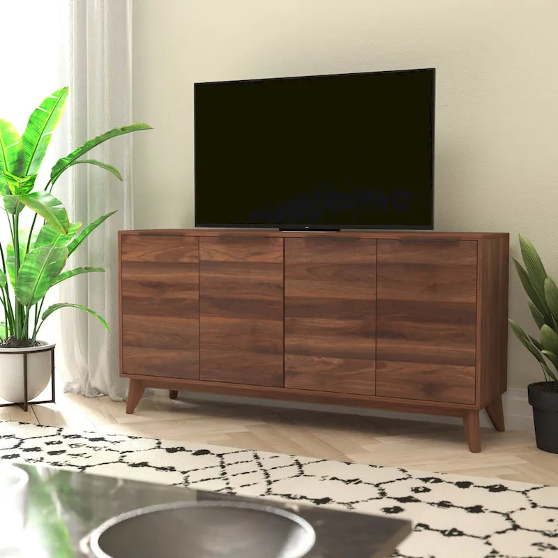 60 Buffet Cabinet with 4 Soft Close Doors and Adjustable Shelves - 15.75D x 59.25W x 29.75H