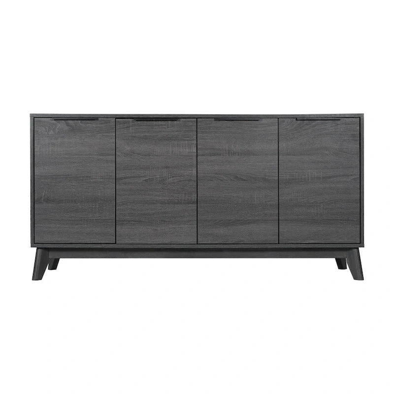 60 Buffet Cabinet with 4 Soft Close Doors and Adjustable Shelves - 15.75D x 59.25W x 29.75H