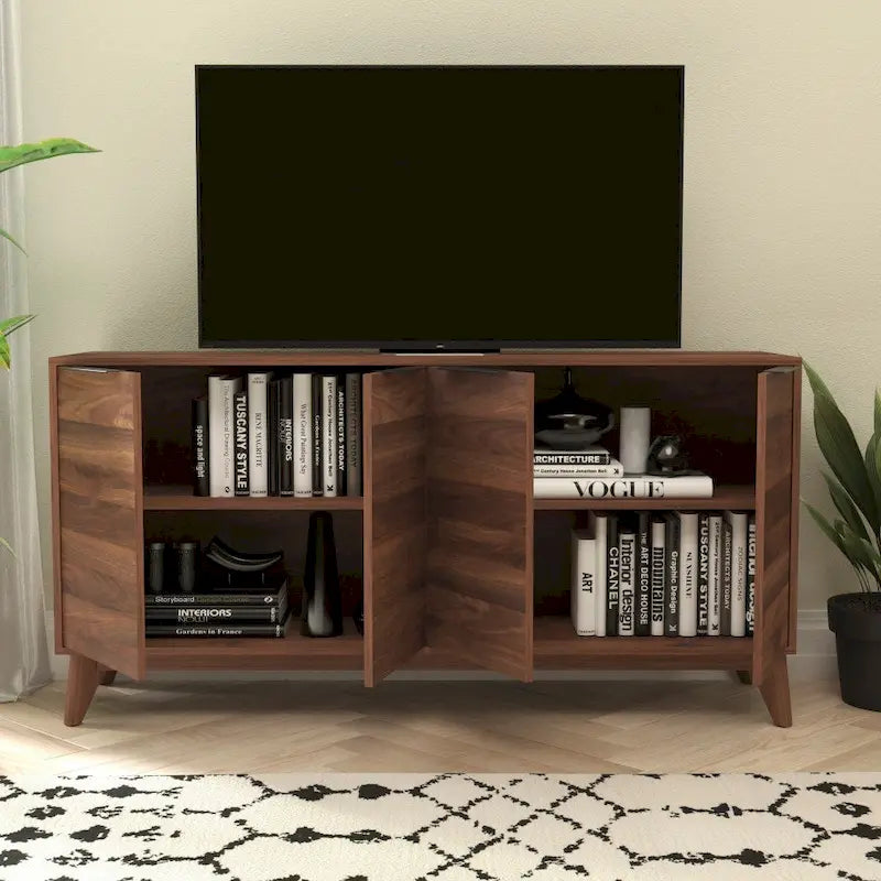60 Buffet Cabinet with 4 Soft Close Doors and Adjustable Shelves - 15.75D x 59.25W x 29.75H