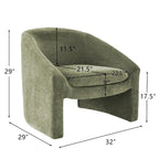 Upholstered Barrel Chair