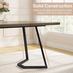 Modern Dining Table, White Faux Marble Small Kitchen Table for Family