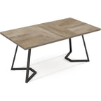 Modern Dining Table, White Faux Marble Small Kitchen Table for Family