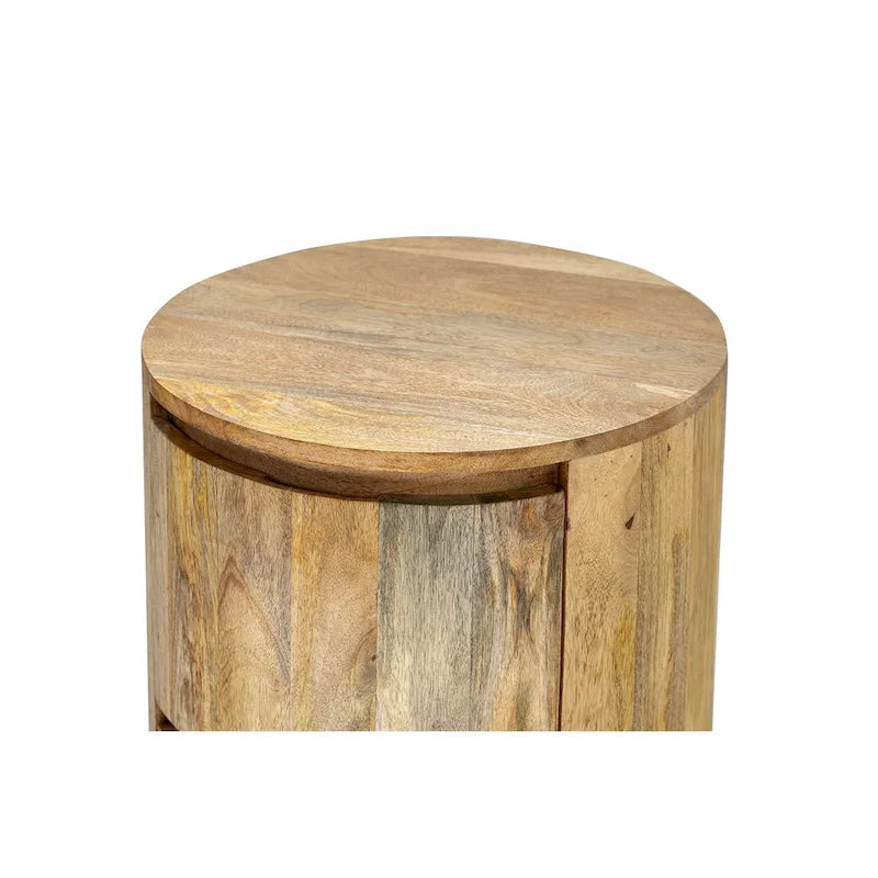 Carolina Living Kingston 2-Drawer 18 Round Nightstand