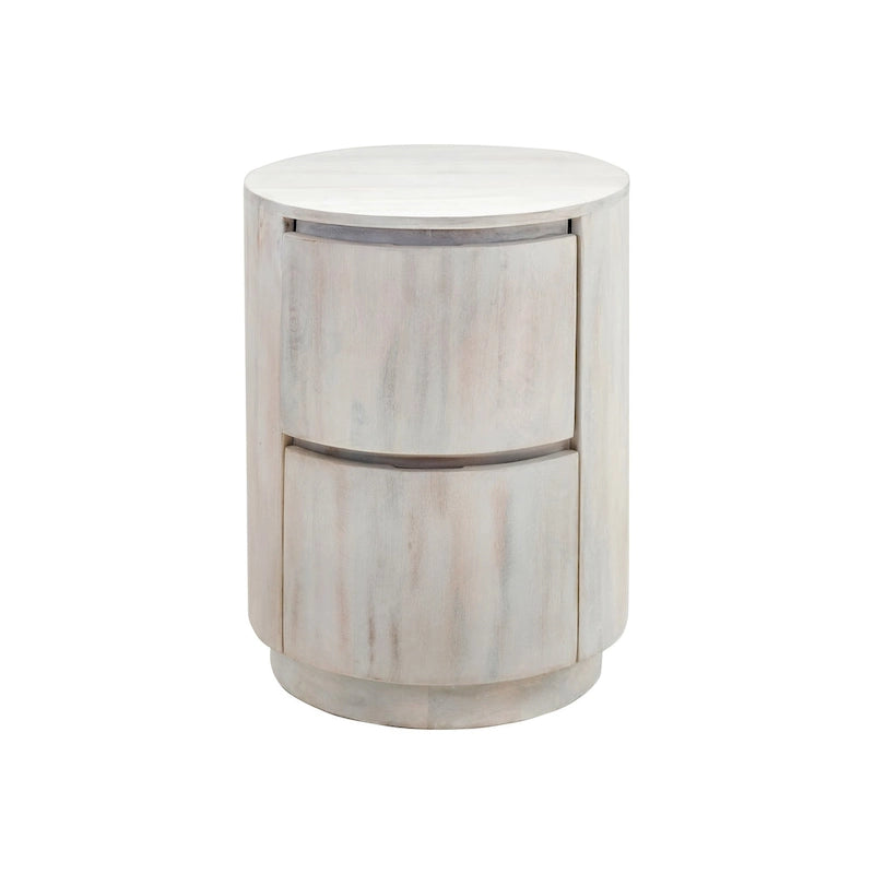 Carolina Living Kingston 2-Drawer 18 Round Nightstand