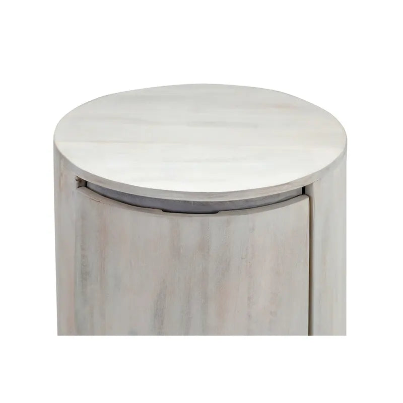 Carolina Living Kingston 2-Drawer 18 Round Nightstand