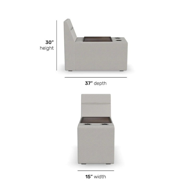 Flex Storage Smart Hub per Flex Sectional - 15 x 30 x 37