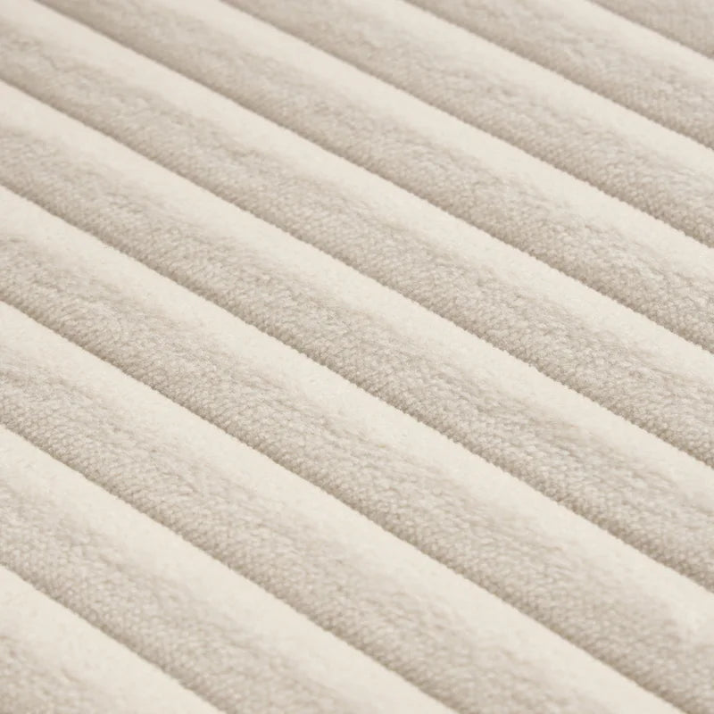 Divano a 3 posti in velluto a coste da 86,6 pollici con 3 cuscini per lo schienale, 2 cuscini decorativi e due pouf, comodo divano con seduta profonda per soggiorno