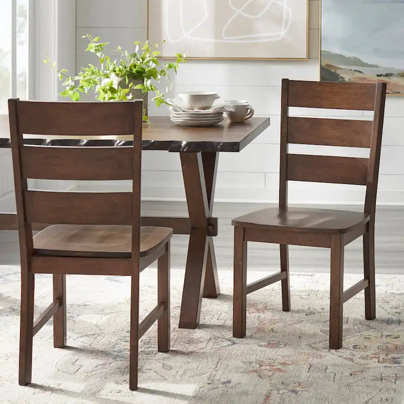 Set da pranzo Simple Living Mandeville 4 pezzi in legno massello con panca