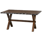Set da pranzo Simple Living Mandeville 4 pezzi in legno massello con panca