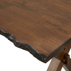 Set da pranzo Simple Living Mandeville 4 pezzi in legno massello con panca