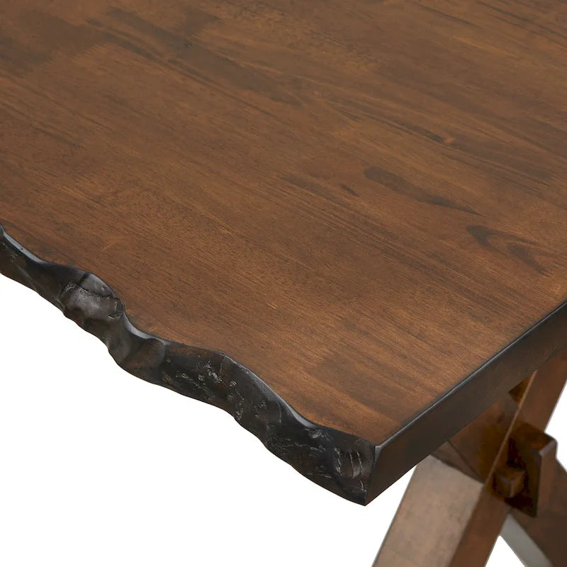 Set da pranzo Simple Living Mandeville 4 pezzi in legno massello con panca