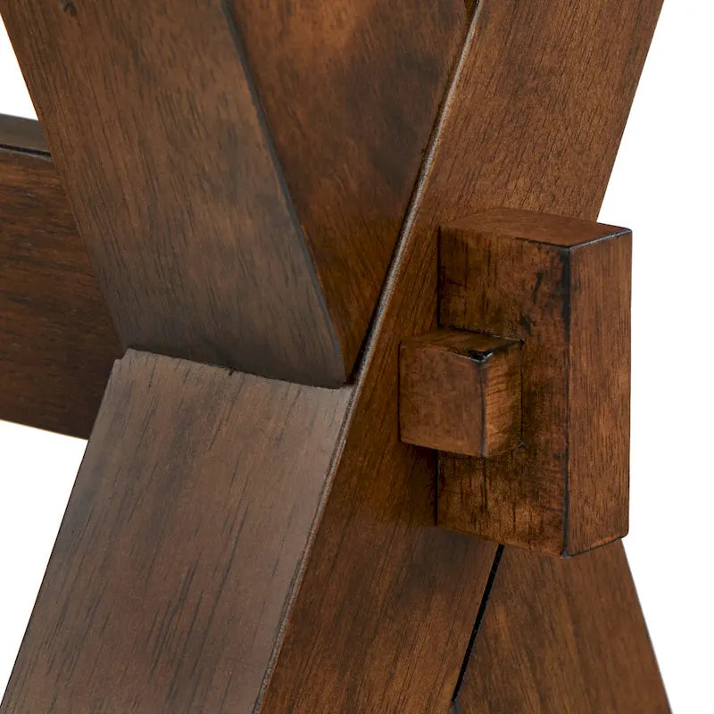 Set da pranzo Simple Living Mandeville 4 pezzi in legno massello con panca