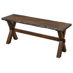 Set da pranzo Simple Living Mandeville 4 pezzi in legno massello con panca