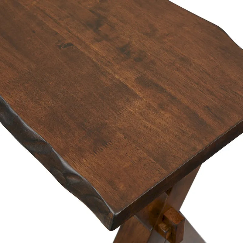 Set da pranzo Simple Living Mandeville 4 pezzi in legno massello con panca
