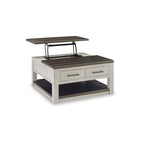 Signature Design by Ashley Darborn Gray/Brown Lift-Top Coffee Table - 35.5W x 35.5D x 19.38H