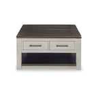 Signature Design by Ashley Darborn Gray/Brown Lift-Top Coffee Table - 35.5W x 35.5D x 19.38H