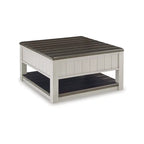 Signature Design by Ashley Darborn Gray/Brown Lift-Top Coffee Table - 35.5W x 35.5D x 19.38H