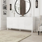63W Bookcase Display Sideboard Lacquer Versatile Home Organizer - 63