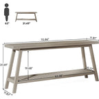 Consolle da ingresso in stile rustico, extra lunga 180 cm