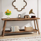 Consolle da ingresso in stile rustico, extra lunga 180 cm