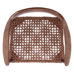 Munro Wanda Woven Leather & Solid Wood Accent Chair (Fully Assembled) - 22 W x 20.5 L x 28.5 H - 22Wx21Dx29H