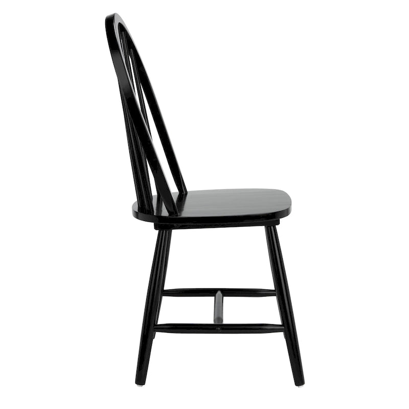 SAFAVIEH Delcie Spindle Oval Back Dining Chair (Set of 2) - 17.9 x 19.7 x 37 - 18Wx20Dx37H