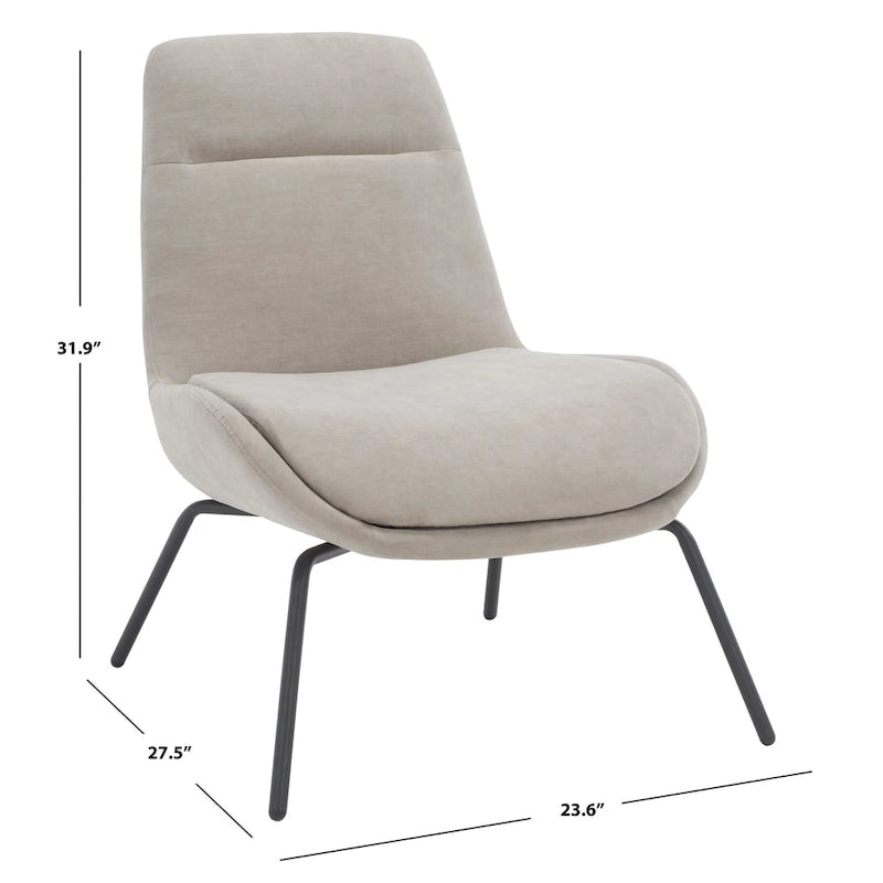 SAFAVIEH Emilia Accent Chair - 24 W x 28 D x 32 H - 24Wx28Dx32H