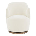 SAFAVIEH Couture Nver Swivel Accent Chair - 26 In. W x 32 In. D x 31 In. H - 26Wx32Dx31H