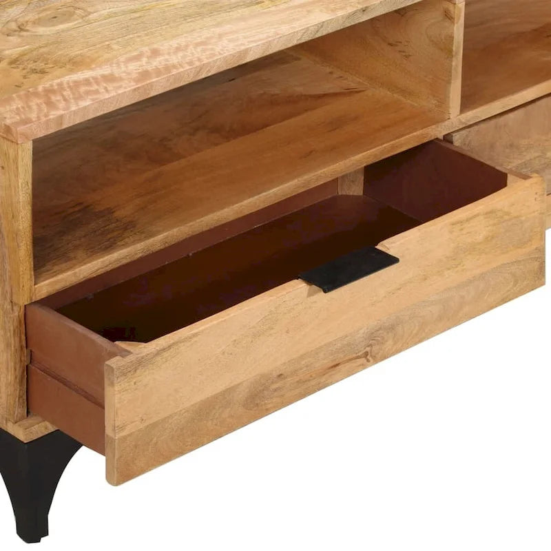vidaXL Mobile TV in legno di mango 120x35x45 cm