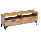 vidaXL Mobile TV in legno di mango 120x35x45 cm