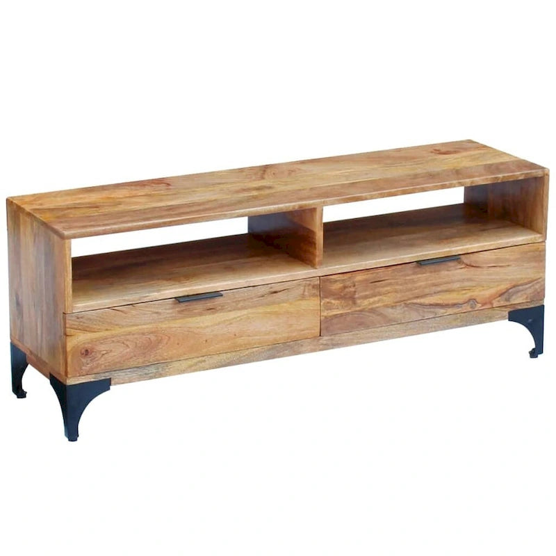 vidaXL Mobile TV in legno di mango 120x35x45 cm