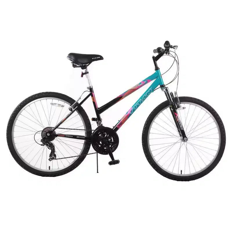 Titan Trail 21-speed Suspension Women's Mountain Bike, 18-Inch Frame, Blue