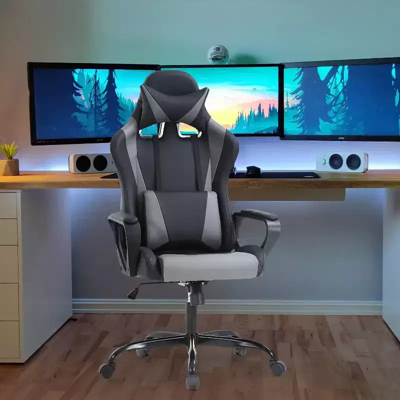 Sedia da ufficio FDW Sedia da gaming Sedia da scrivania Sedia direzionale con supporto lombare Sgabello regolabile Sedia da computer girevole con ruote