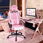 Sedia da ufficio FDW Sedia da gaming Sedia da scrivania Sedia direzionale con supporto lombare Sgabello regolabile Sedia da computer girevole con ruote