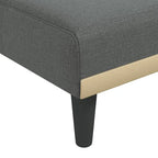 vidaXL L-shaped Sofa Bed Dark Gray 100.4x55.1x27.6 Fabric - 100.4 x 55.1 x 27.6