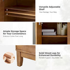 Martina Modern 2-door Ample Storage Cabinet With Adjustable Shelves Set Of 2 By HULALA HOME