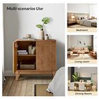Martina Modern 2-door Ample Storage Cabinet With Adjustable Shelves Set Of 2 By HULALA HOME