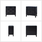 Martina Modern 2-door Ample Storage Cabinet With Adjustable Shelves Set Of 2 By HULALA HOME