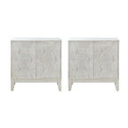 Martina Modern 2-door Ample Storage Cabinet With Adjustable Shelves Set Of 2 By HULALA HOME