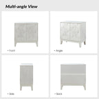 Martina Modern 2-door Ample Storage Cabinet With Adjustable Shelves Set Of 2 By HULALA HOME
