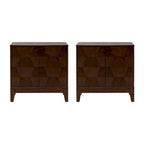 Martina Modern 2-door Ample Storage Cabinet With Adjustable Shelves Set Of 2 By HULALA HOME