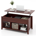 CCostway ostway Lift Top Coffee Table with Hidden Compartment and - See Details